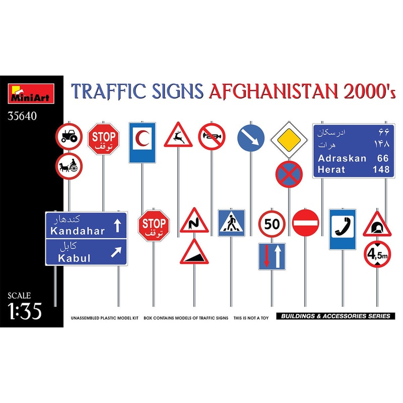 Miniart - 1/35 Afghan Traffic Signs 2's