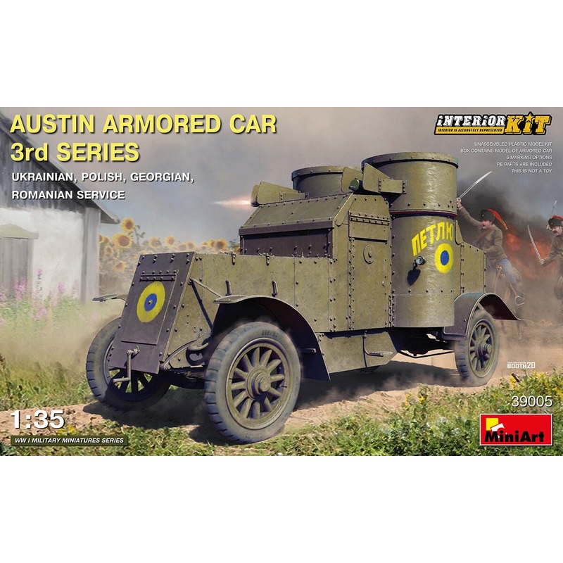 Miniart - 1/35 Austin Armored Car 3rd Series w/ Interior