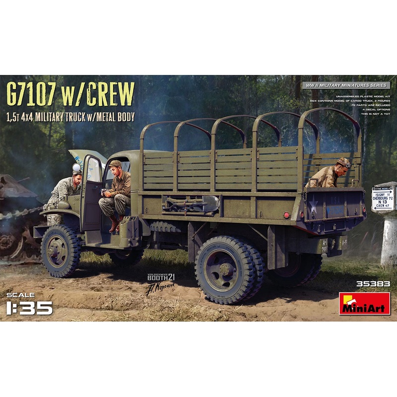 Miniart - 1/35 G7107 w/Crew 1.5t 4x4 Truck w/ Metal Body