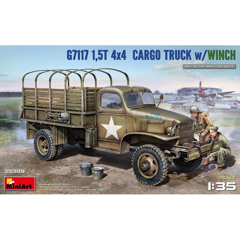 Miniart - 1/35 G7117 1,5T 4x4 Cargo Truck w/Winch