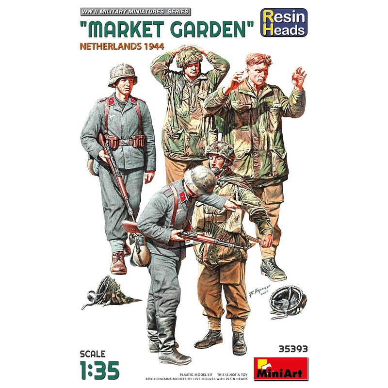 Miniart - 1/35 "Market garden" Netherlands 1944 (Resin heads)
