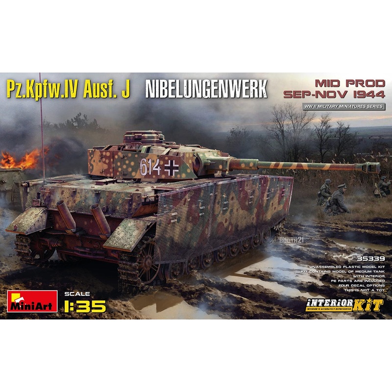 Miniart - 1/35 Pz.Kpfw.IV Ausf. J Mid Prod w/ Interior