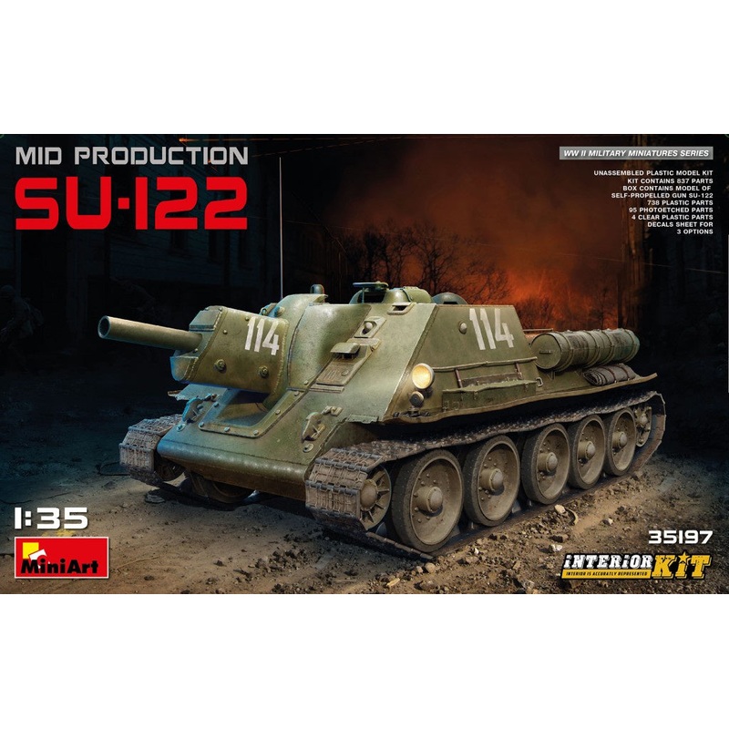Miniart - 1/35 Su-122 (Mid Production) w/ Interior