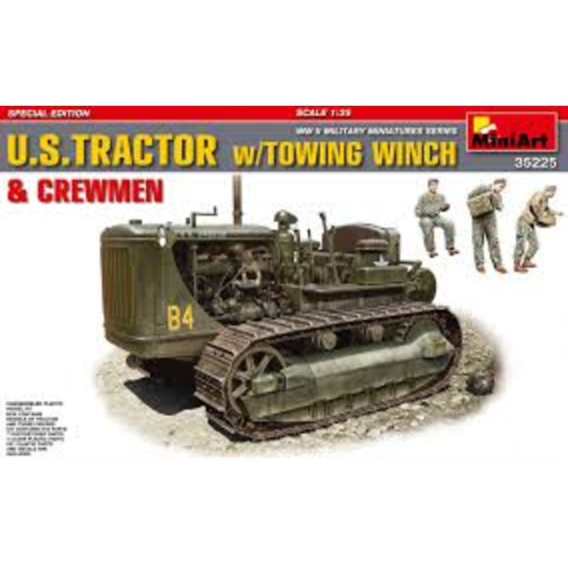 Miniart - 1/35 US Tractor w/Towing Winch & Crewmen
