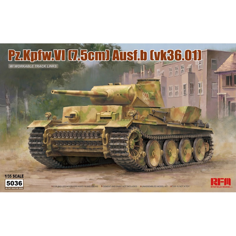 RFM - 1/35 Pz.Kpfw.VI AUSF. B (VK36.01) w/ Workable Track Links