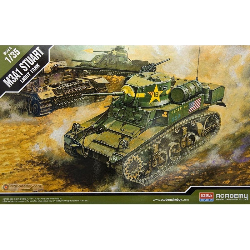 Academy - 1/35 US M3a1 Stuart Light Tank