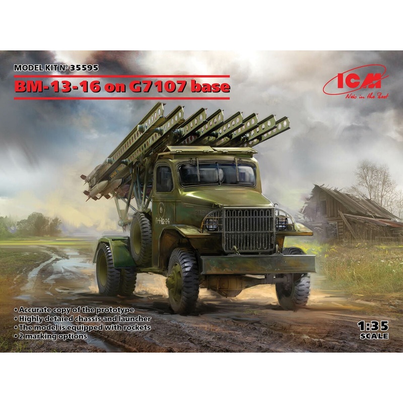 ICM - 1/35 BM-13-16 On G7107 Base