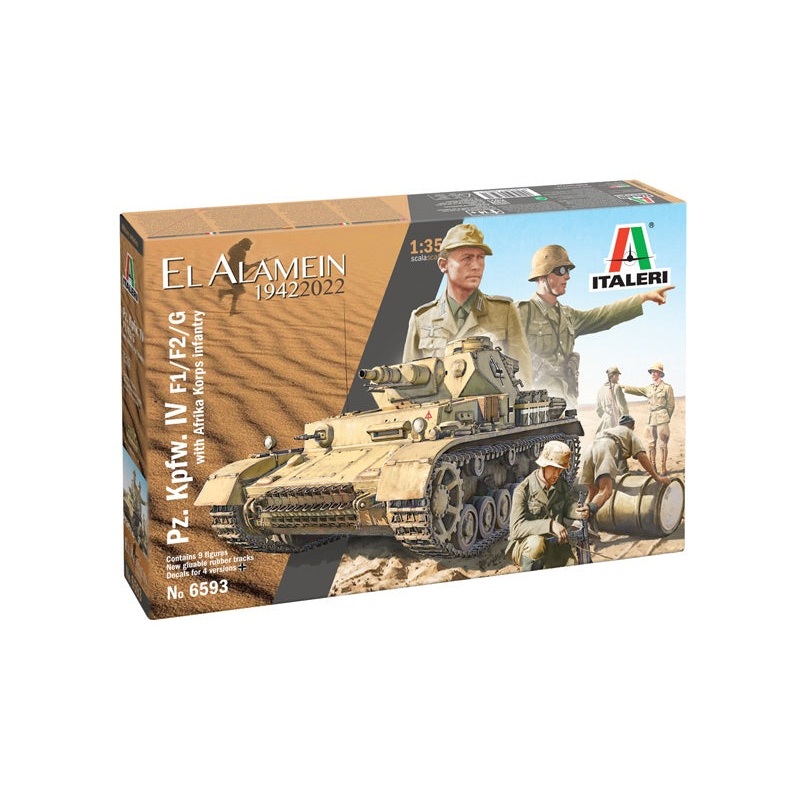 Italeri - 1/35 Pz.Kpfw. IV Ausf.F1/F2/G w/Afrika Korps Infan