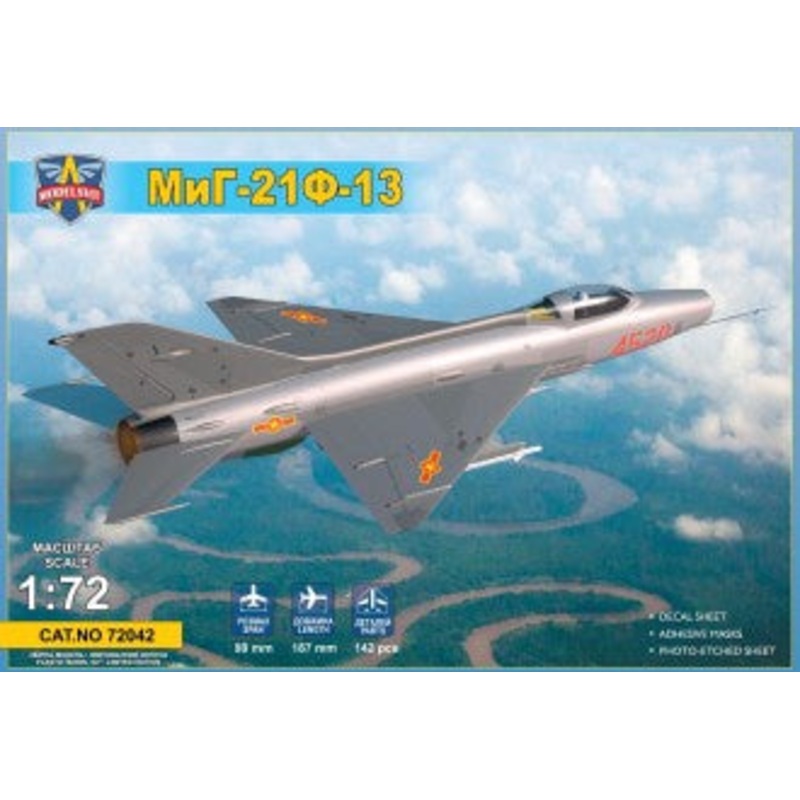 Modelsvit - 1/72 Mig-21 F-13 Supersonic Jet Fighter
