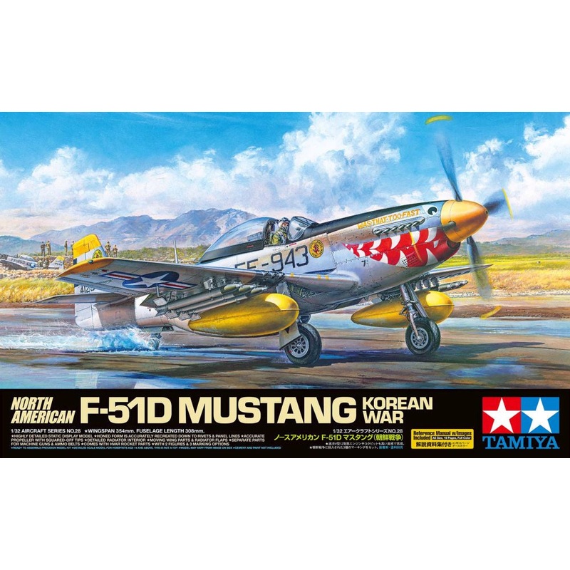Tamiya - 1/32 F-51D Mustang Korean War