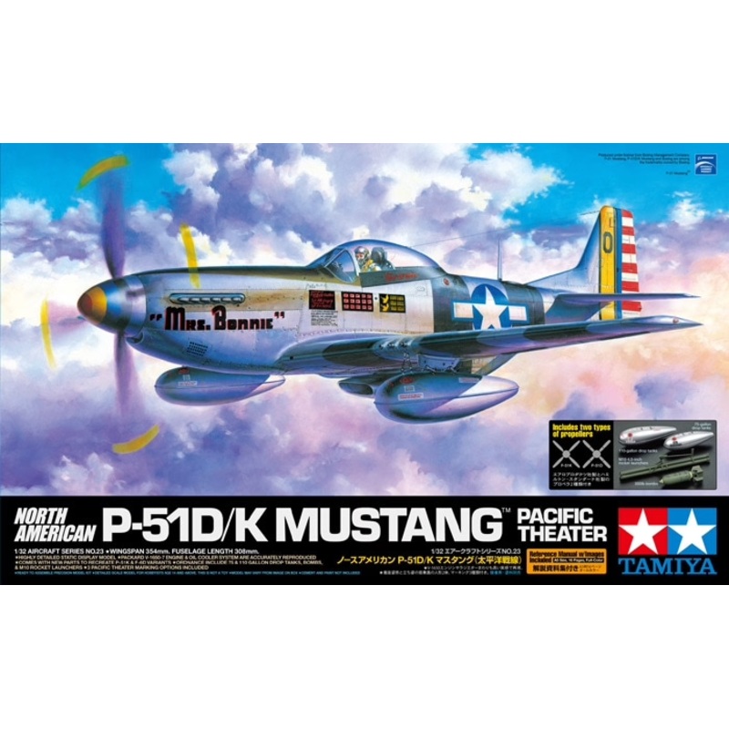 Tamiya - 1/32 P-51D/K Mustang Pacific Theater (incl. Photo-etch)