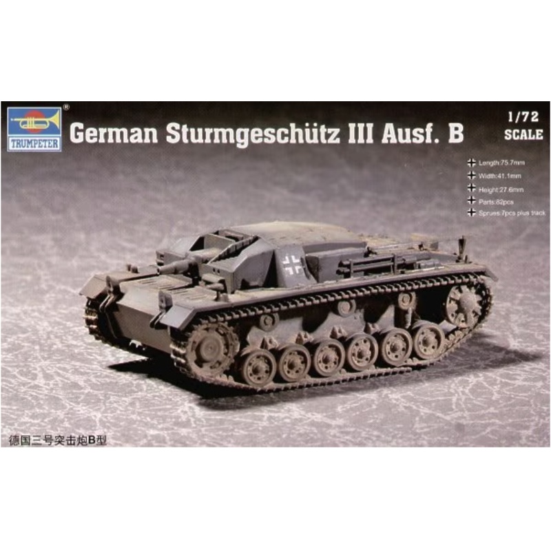 Trumpeter - 1/72 German Sturmgeschutz III Ausf. B