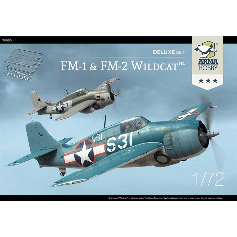 ARMA Hobby - 1/72 FM-1 & FM-2 Wildcat  Deluxe Set Double Combo
