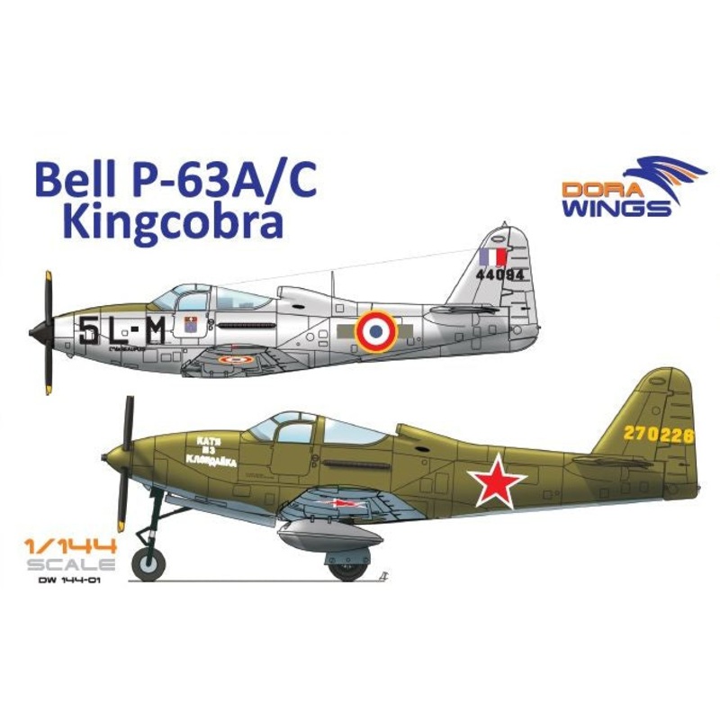Dora Wings - 1/144 Bell P-63A/C Kingcobra (2 in 1)