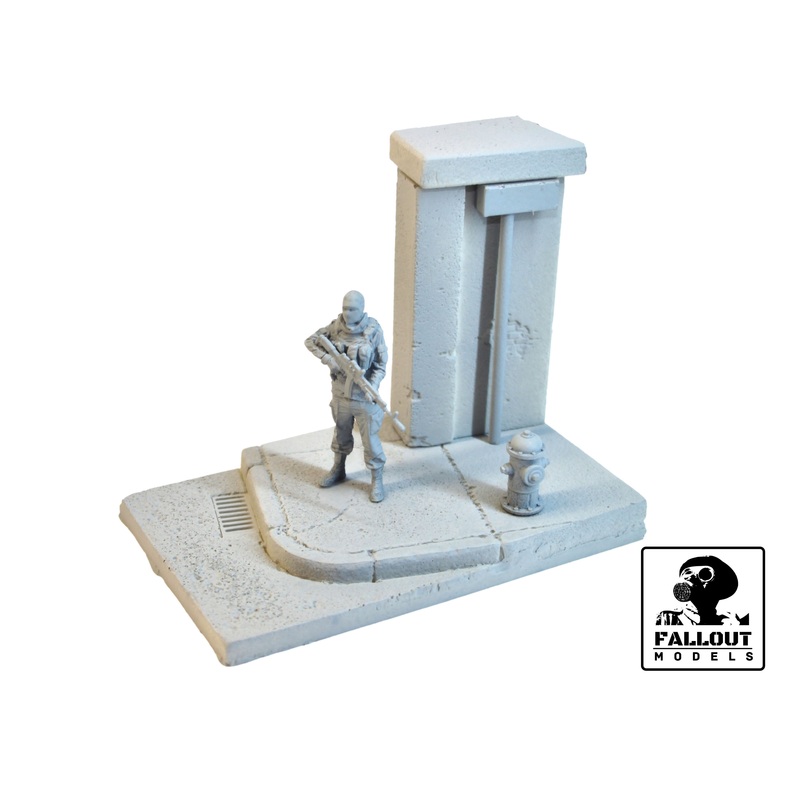 Fallout Models - 1/24 Modern Street Corner