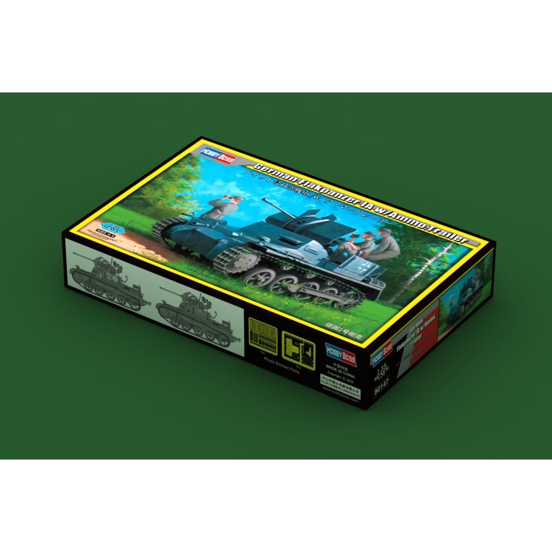 Hobby Boss - 1/35 German Flakpanzer IA w/Ammo Trailer