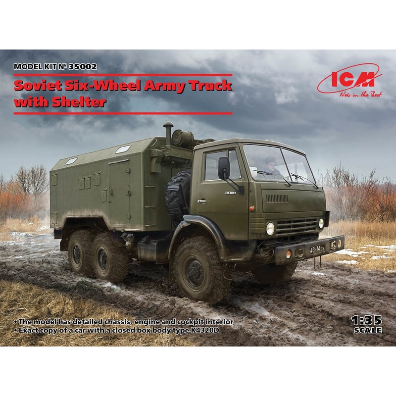 ICM - 1/35 Soviet Six-Wheel Army Truck With Shelter