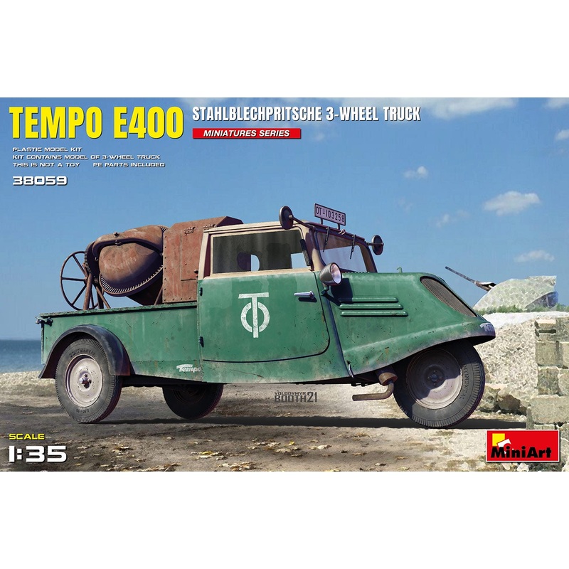 Miniart - 1/35 Tempo E400 Stahlblechpritsche