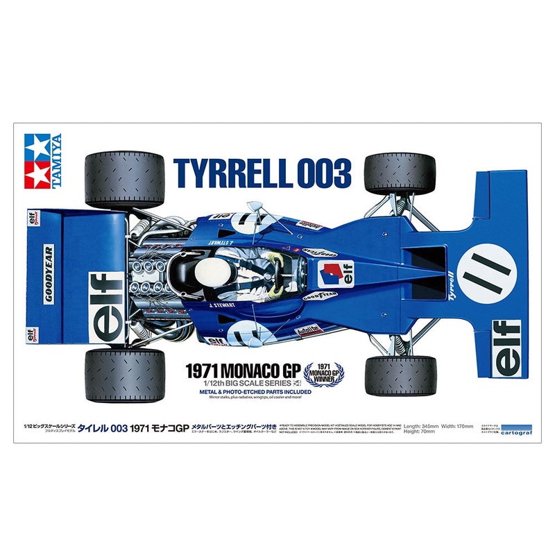 Tamiya - 1/12 Tyrrell 003 1971 Monaco GP