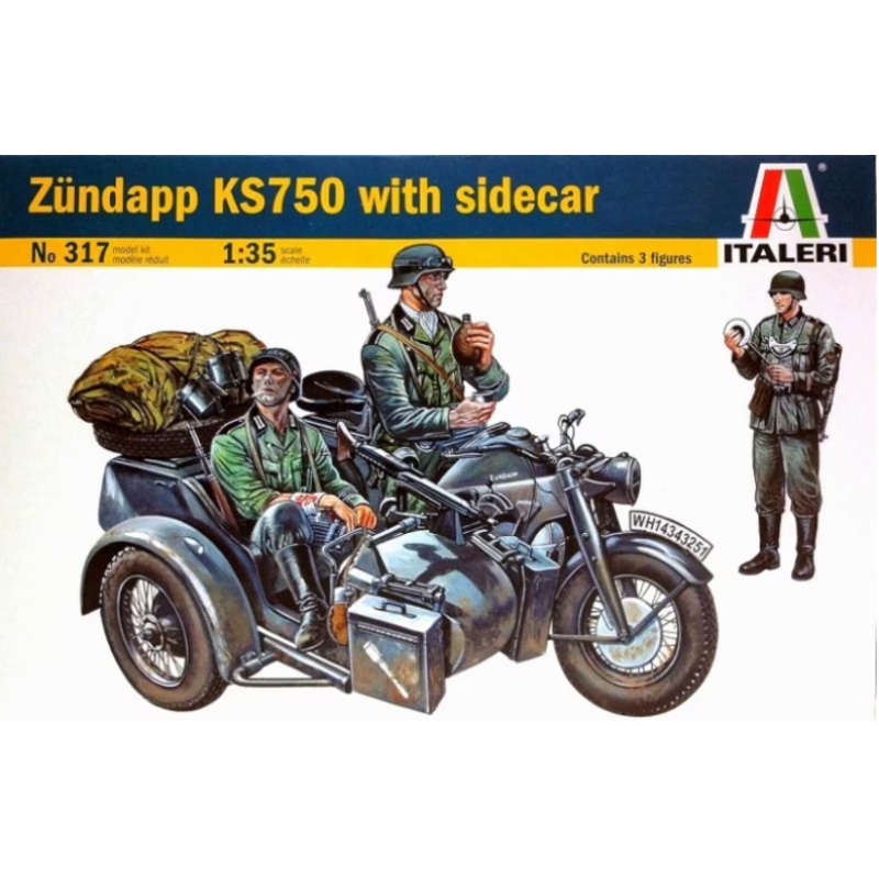 Italeri - 1/35 Zundapp with Sidecar