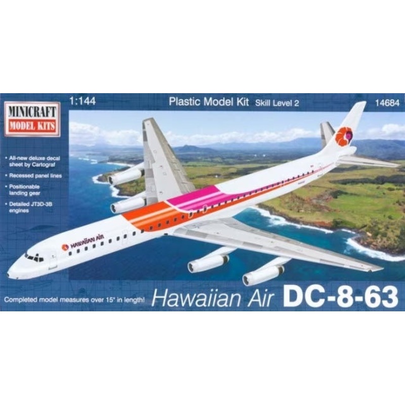 Minicraft - 1/144 Hawaiian Air DC-8-63