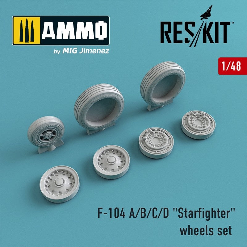 Reskit - 1/48 F-104 A/B/C/D "Starfighter" Wheels Set (RS48-0008)