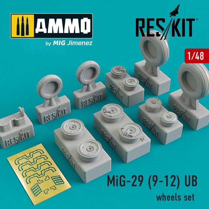 Reskit - 1/48 MiG-29 (9-12) UB  Wheels Set (RS48-0088)