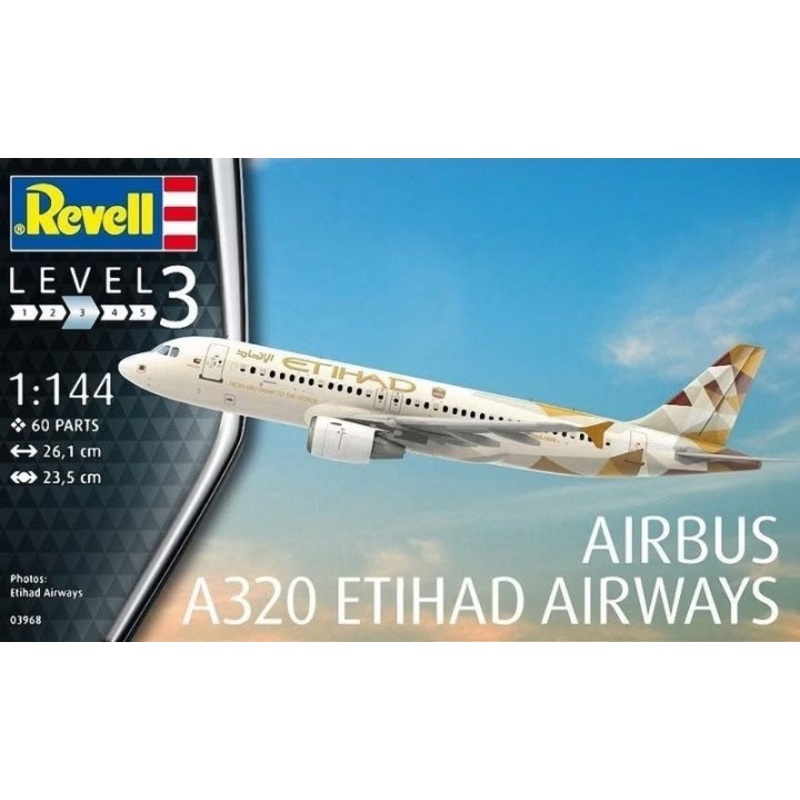 Revell - 1/144 Airbus A320 Etihad Airways