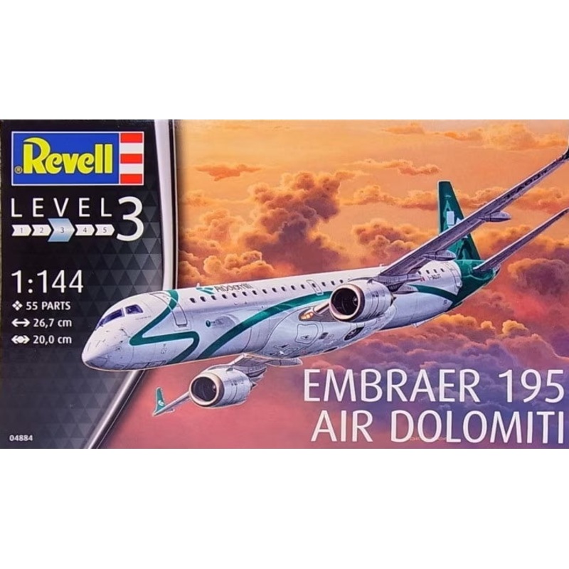 Revell - 1/144 Embraer ERJ-195 (Air Dolomiti)