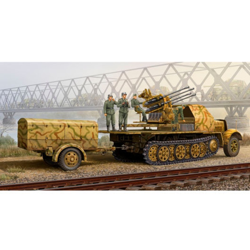 Trumpeter - 1/35 German 2cm Flakvierling 38 Auf Selbstfahrlafette