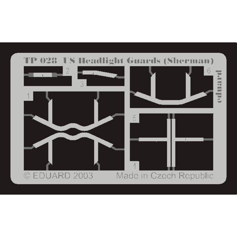 Eduard - 1/35 US Headlight Guards (Sherman) (Photo-etched) TP028
