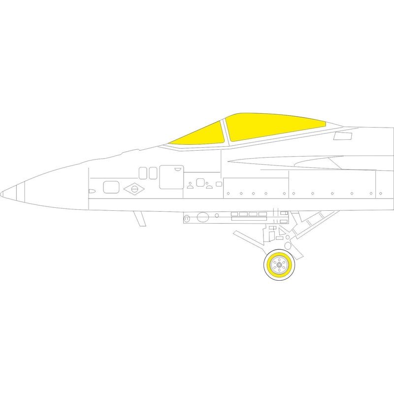 Eduard - 1/48 F/A-18E Masking sheet (for Meng) EX786