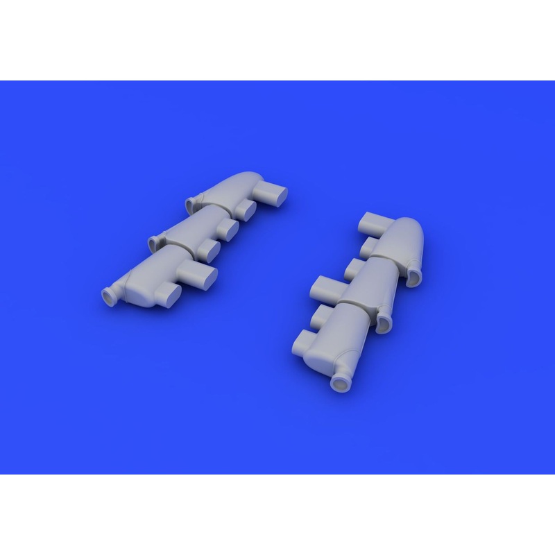 Eduard - 1/48 Hurricane Mk.I Exhaust Stacks Brassin set (for Airfix) 648230
