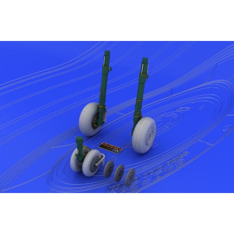 Eduard - 1/48 MiG-29 Wheels  Brassin set (for Academy / Eduard) 648037
