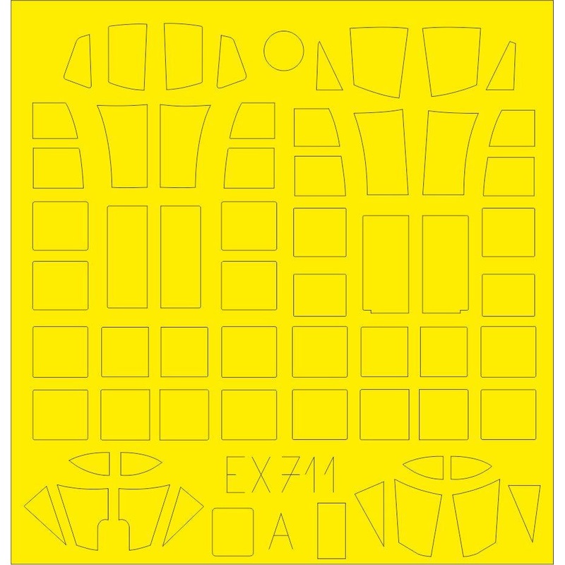 Eduard - 1/48 SBD-1 TFace Masking sheet (for Academy) EX711