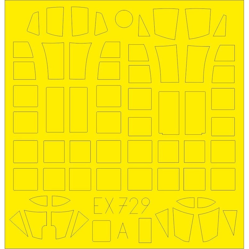 Eduard - 1/48 SBD-2 TFace Masking sheet (for Academy) EX729