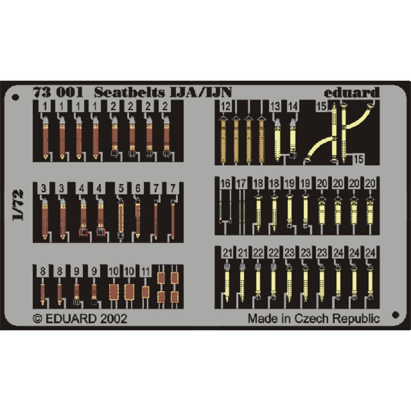 Eduard - 1/72 Seatbelts IJA/IJN (Color photo-etched) 73001
