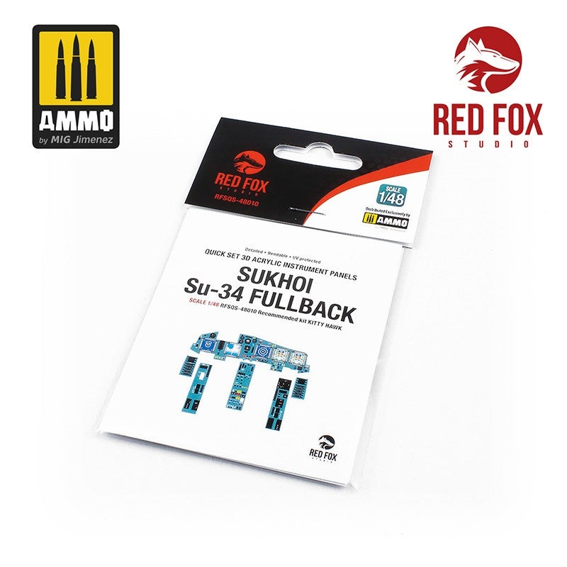 Red Fox Studio 48010 - 1/48 Su-34 Fullback (for Kitty Hawk kit)