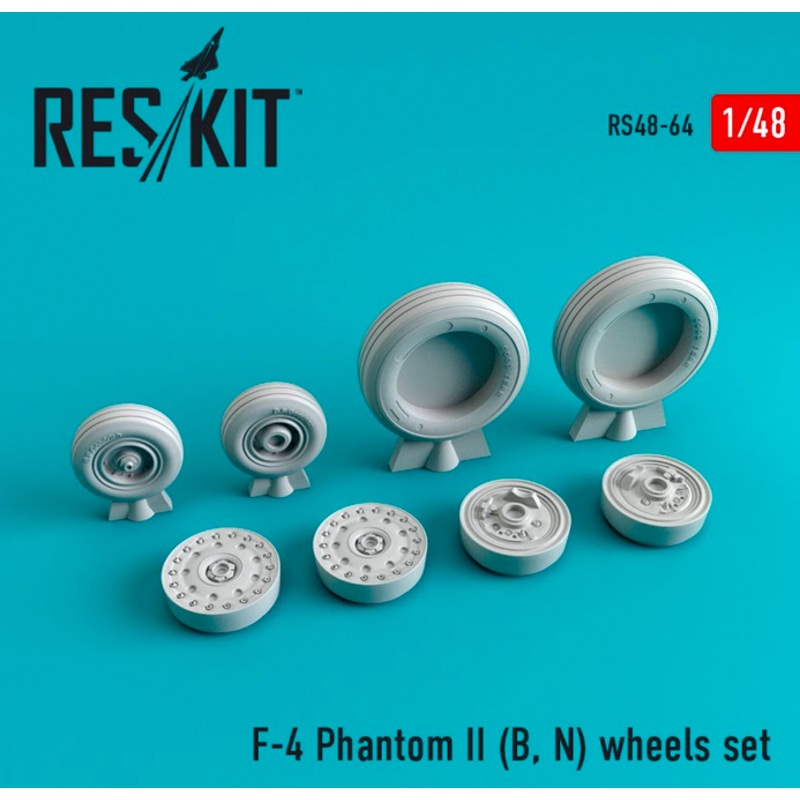 Reskit - 1/48 F-4 Phantom II (B/N) Wheels Set (RS48-0064)