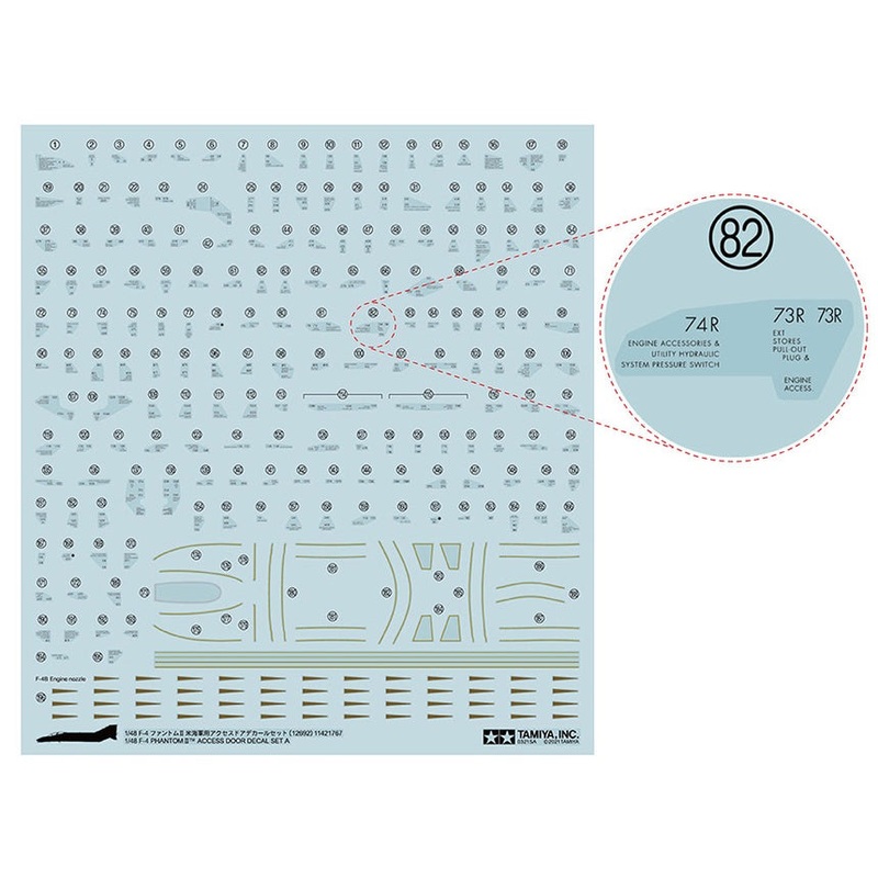 Tamiya - 1/48 F-4 Phantom II Door Decal Set A