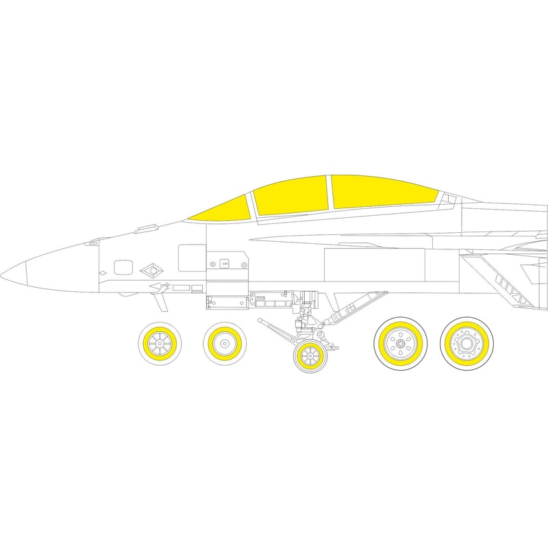 Eduard - 1/48 F/A-18F Masking sheet (for Meng) EX840