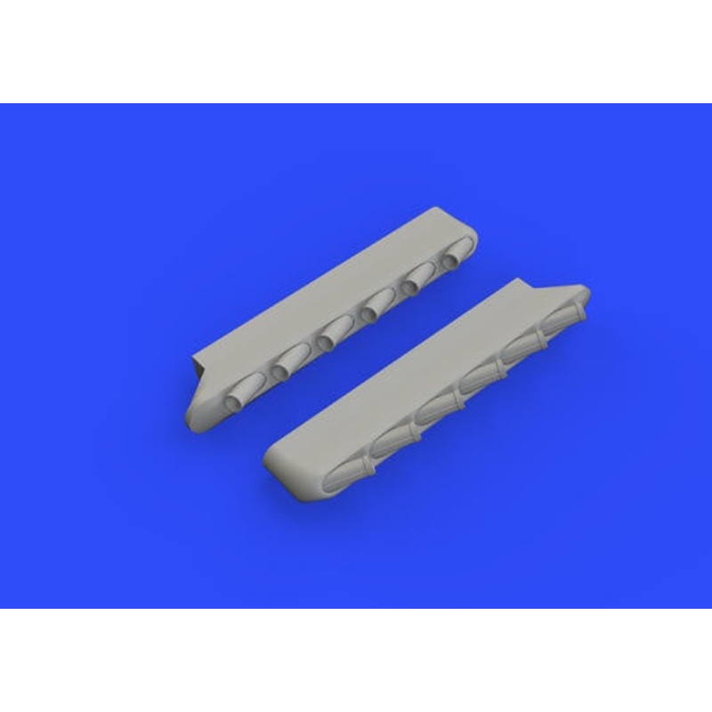 Eduard - 1/48 P-51D Exhaust Stacks w/Fairing  Brassin set (for Airfix) 648344