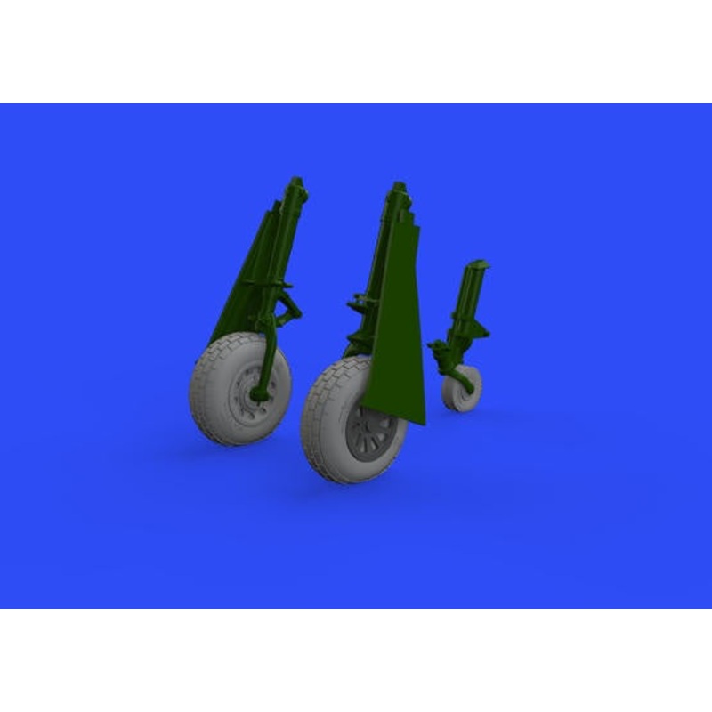 Eduard - 1/48 P-51D Wheels Block Tread  Brassin set (for Eduard) 648505