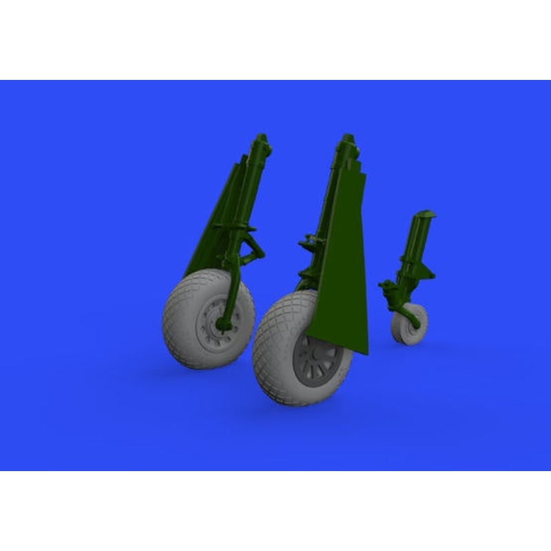 Eduard - 1/48 P-51D Wheels Diamond Tread 2 Brassin set (for Eduard) 648511