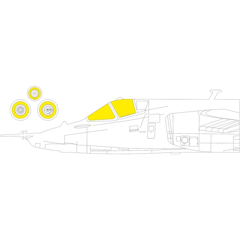 Eduard - 1/48 Su-25 TFace Masking sheet (for Zvezda) EX859
