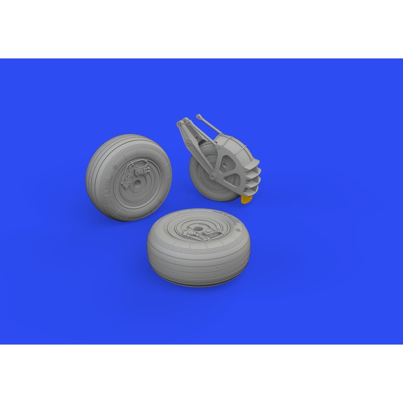 Eduard - 1/48 Su-25 Wheels Brassin set (for Zvezda) 648780