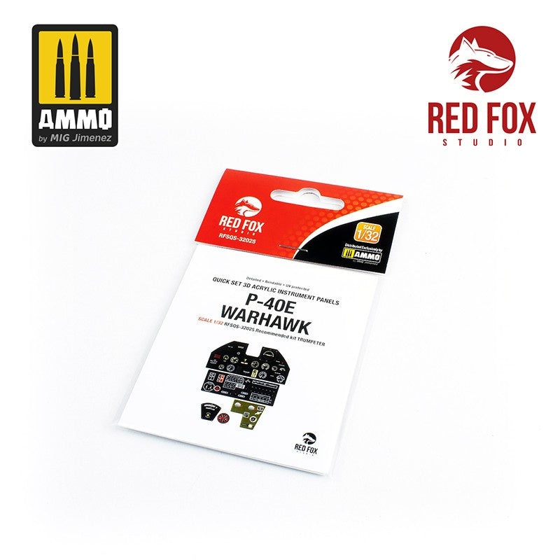 Red Fox Studio 32025 - 1/32 P-40E Warhawk (for Trumpeter kit)