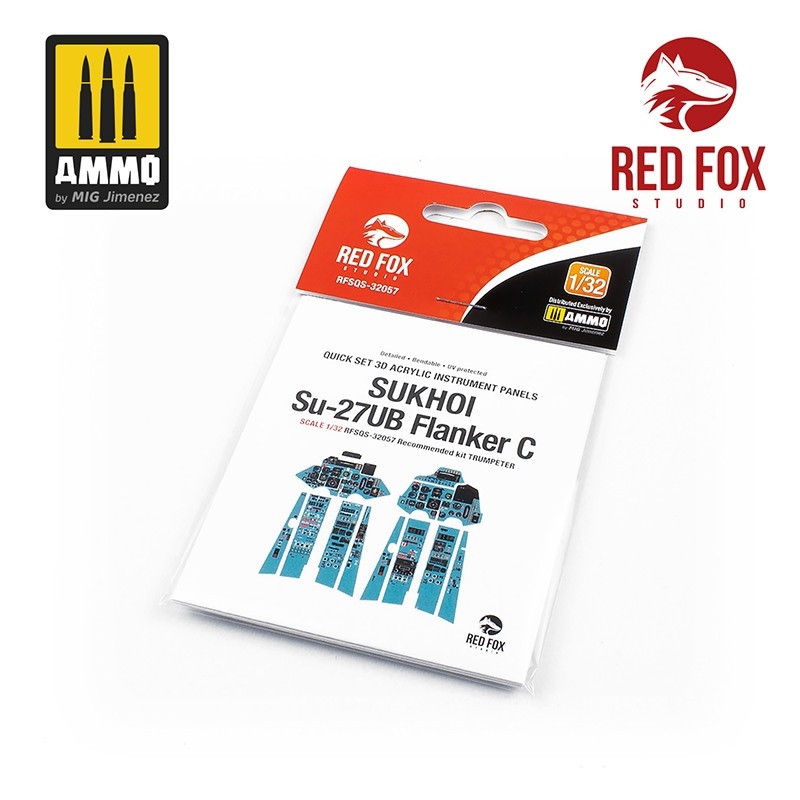 Red Fox Studio 32057 - 1/32 Sukhoi Su-27 Flanker C (UB) (for Trumpeter kit)