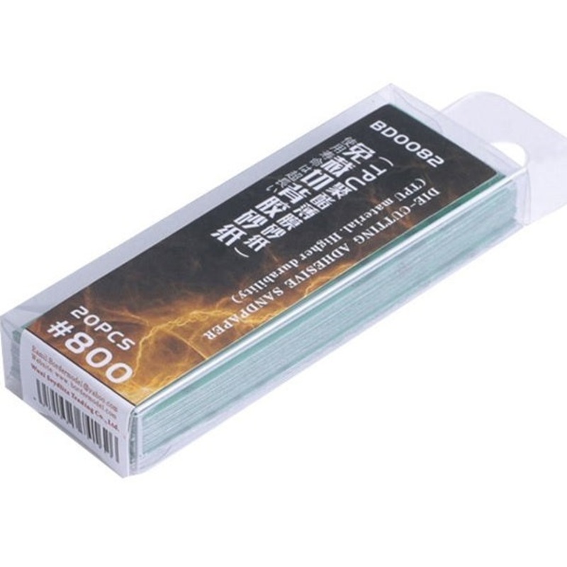 Border Model - Die-Cutting Adhesive Sandpaper (TPU Material) 20pcs 800#
