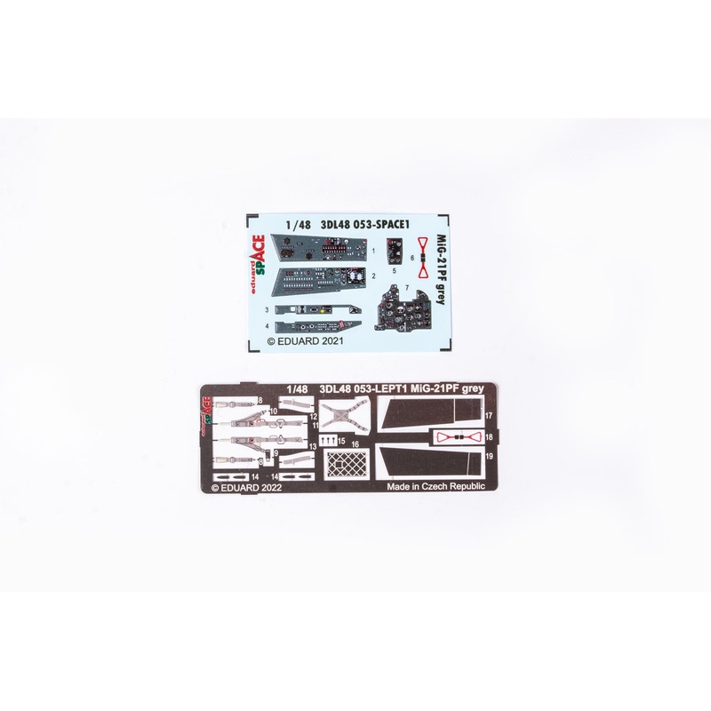 Eduard - 1/48 MiG-21PF grey SPACE set (for Eduard) 3DL48053